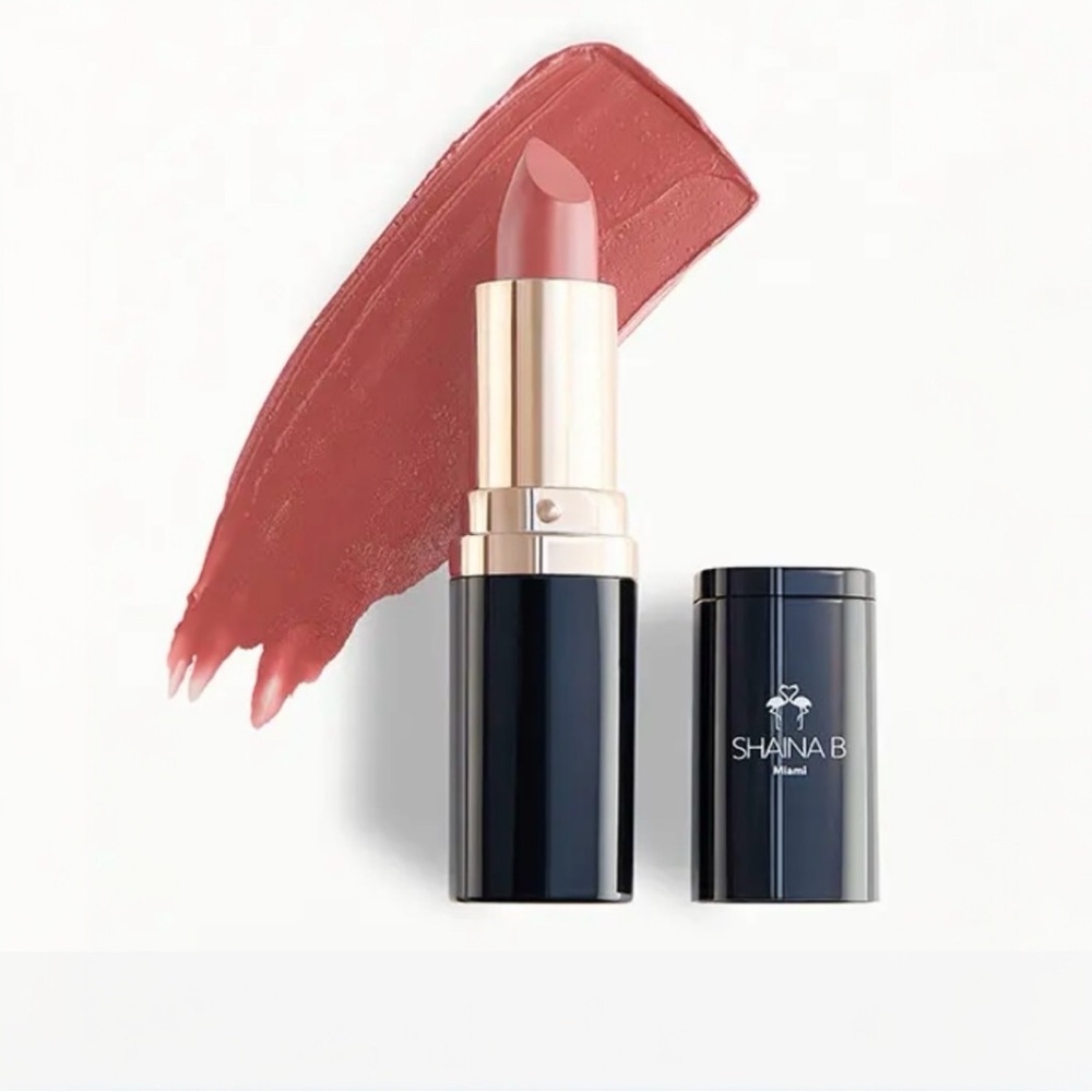 Shaina B Ultimate Hydration Lipstick in Hibiscus Island (soft, neutral pink)